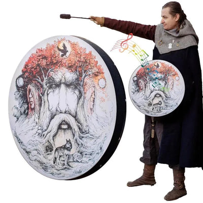 Tambor chamánico del árbol de la vida
