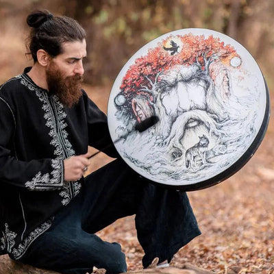 Tambor chamánico del árbol de la vida