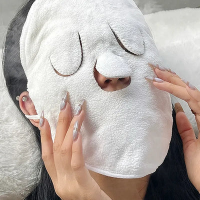 Toalla de compresión caliente y relajante para la cara