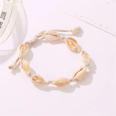 Tobillera de conchas