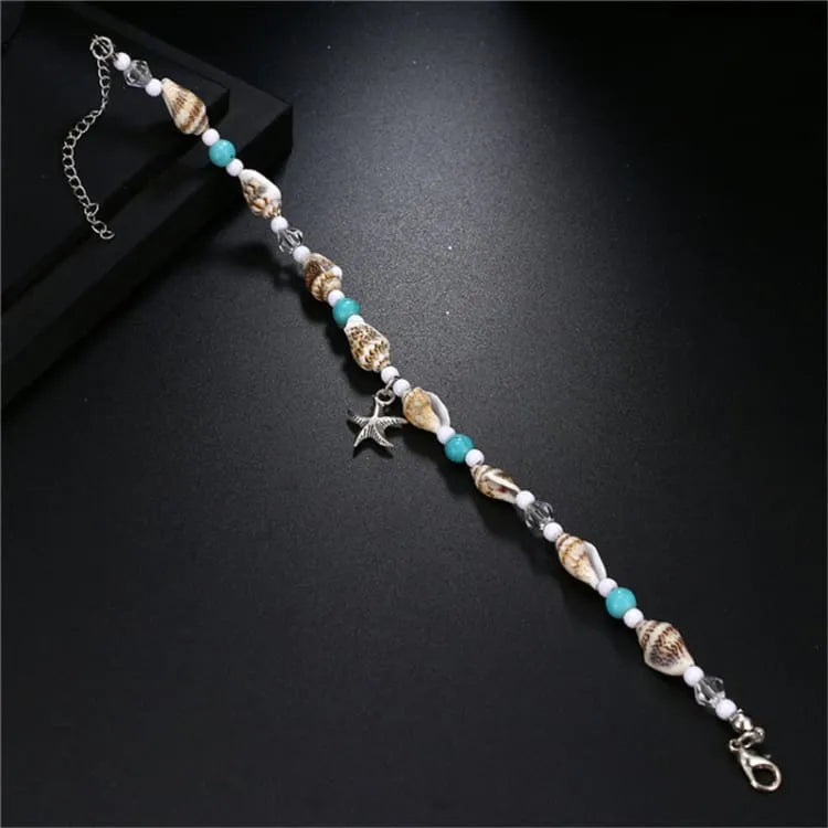 Tobillera de mujer en forma de concha