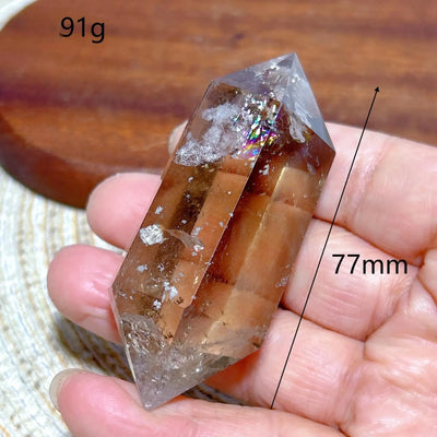 Torre Doble de Cuarzo Ahumado: Canal de Energía y Claridad Interior