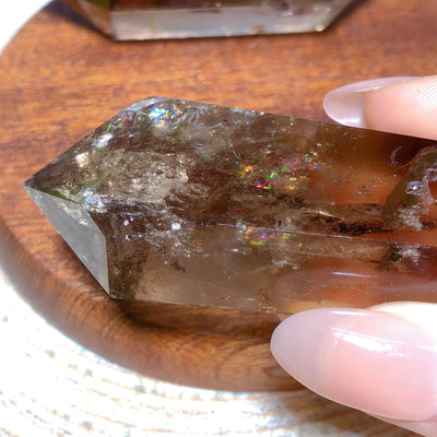 Torre Doble de Cuarzo Ahumado: Canal de Energía y Claridad Interior