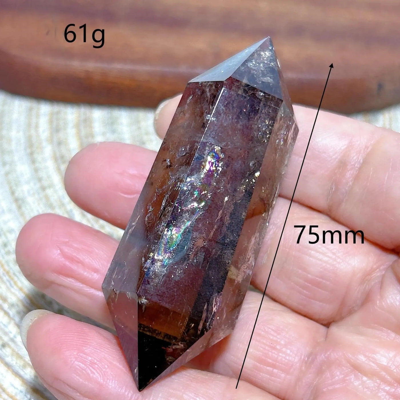 Torre Doble de Cuarzo Ahumado: Canal de Energía y Claridad Interior