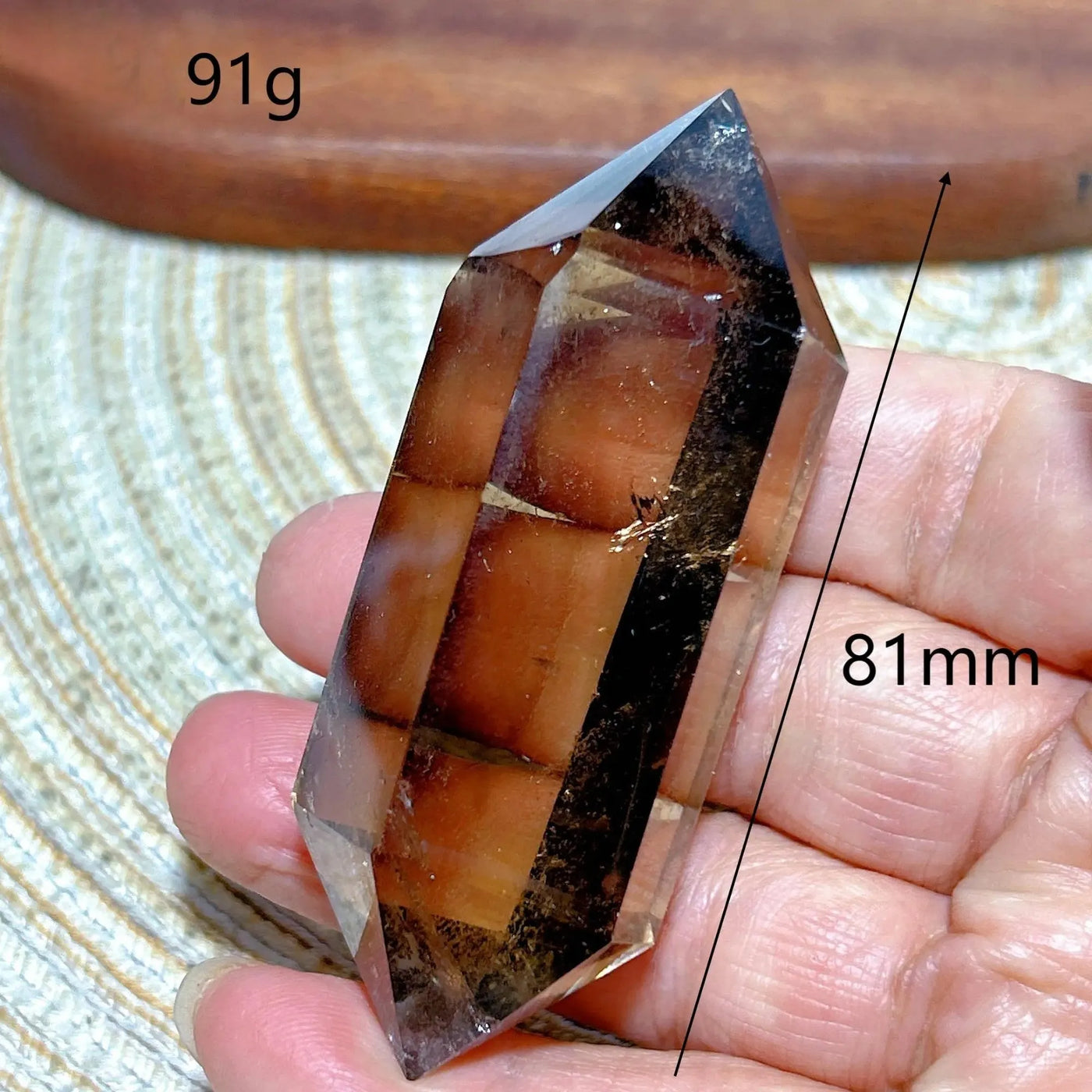 Torre Doble de Cuarzo Ahumado: Canal de Energía y Claridad Interior