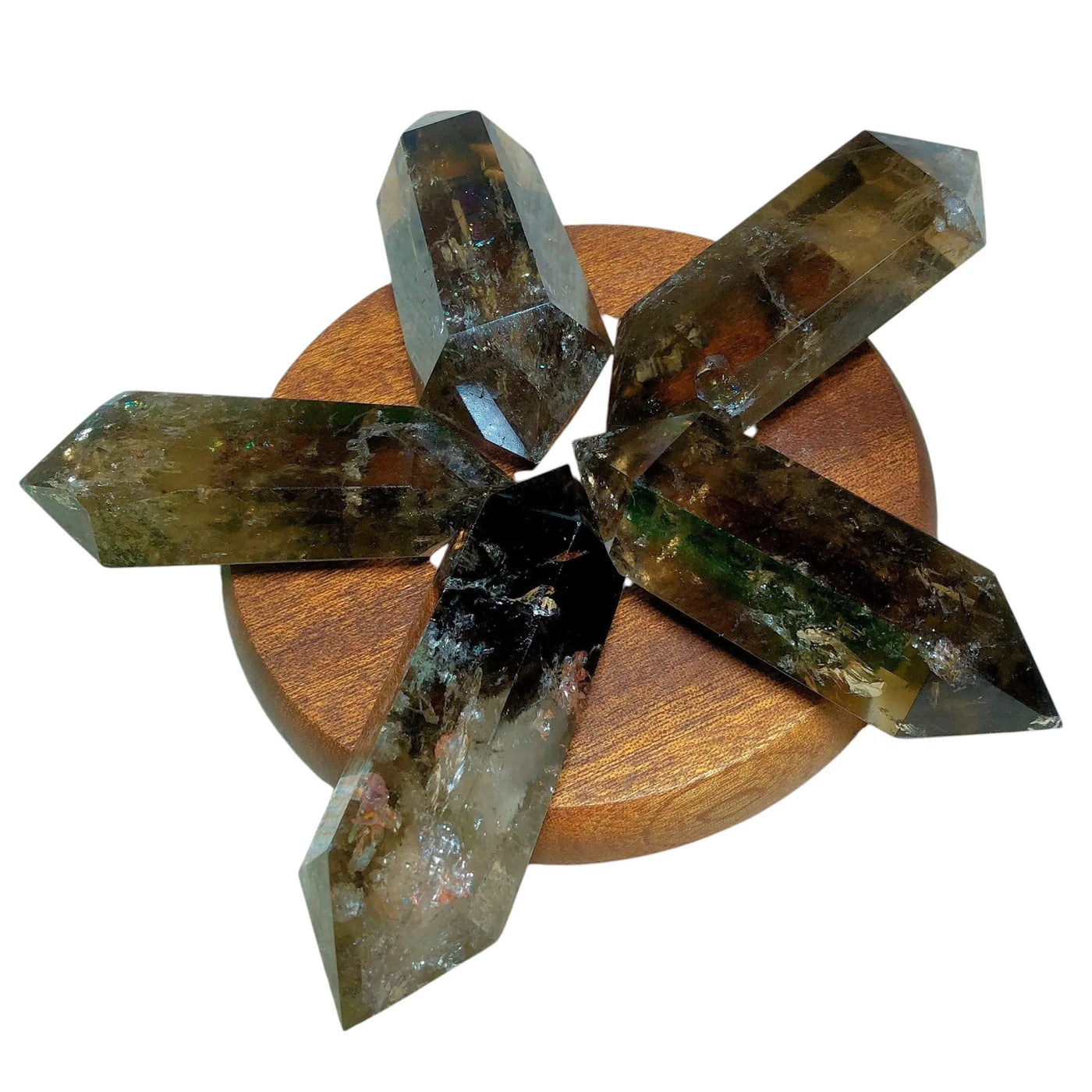 Torre Doble de Cuarzo Ahumado: Canal de Energía y Claridad Interior