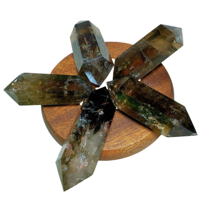 Torre Doble de Cuarzo Ahumado: Canal de Energía y Claridad Interior