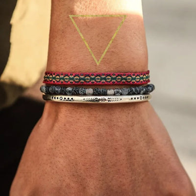 Trío de pulseras de agua