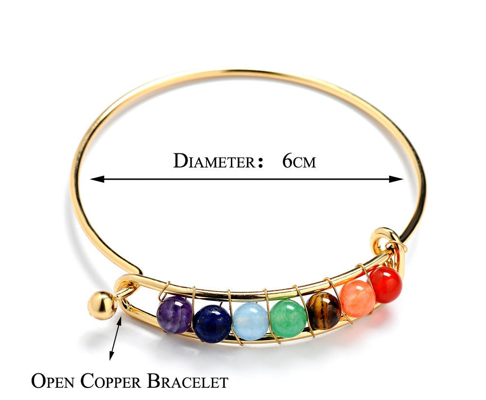 Pulsera Dorada 7 Chakras – Armonía, Energía y Estilo