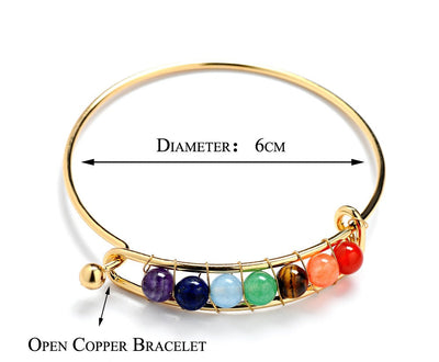 Pulsera Dorada 7 Chakras – Armonía, Energía y Estilo