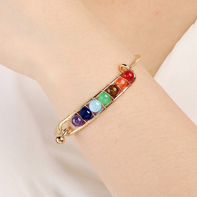 Pulsera Dorada 7 Chakras – Armonía, Energía y Estilo