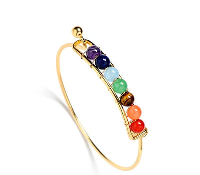 Pulsera Dorada 7 Chakras – Armonía, Energía y Estilo