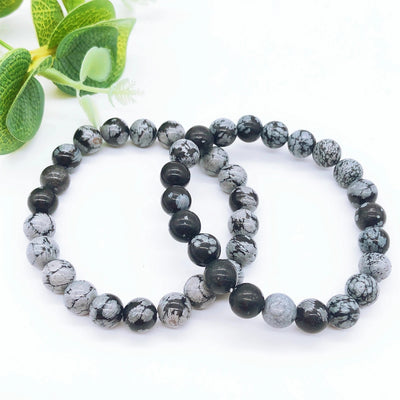 Pulsera de Obsidiana Nevada para Protección y Equilibrio Interior