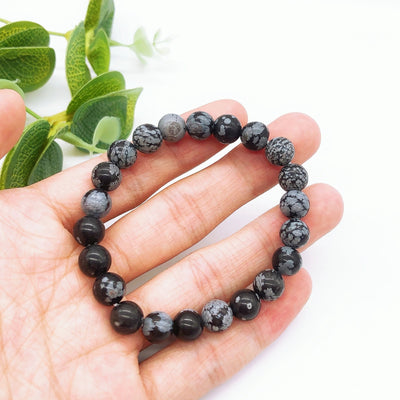 Pulsera de Obsidiana Nevada para Protección y Equilibrio Interior