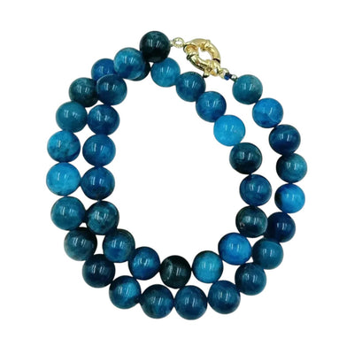 Collar de Cuarzo Azul Natural para Energía y Elegancia