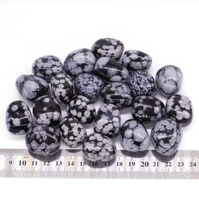 Piedra Rodada de Obsidiana Nevada para Reiki y Protección Energética