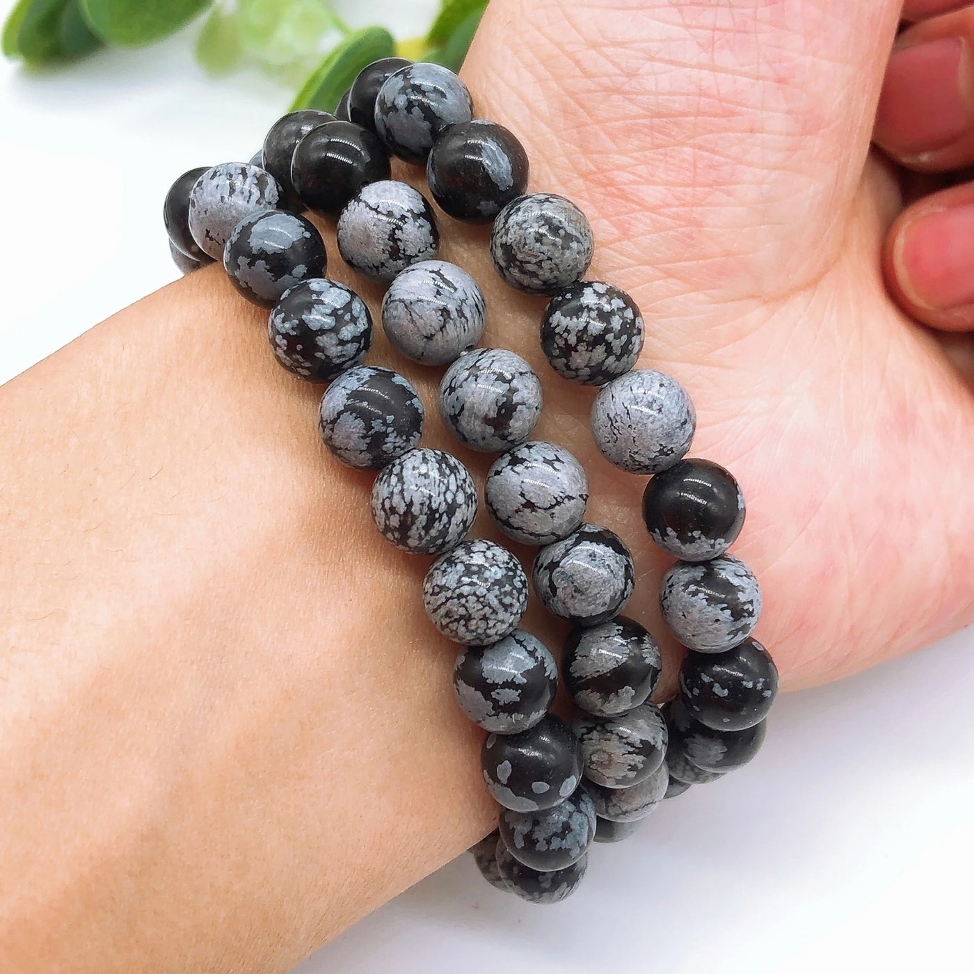 Pulsera de Obsidiana Nevada para Protección y Equilibrio Interior